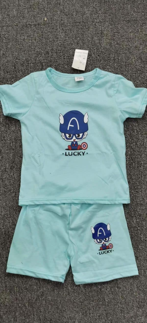 Stock Clothes Kid Short Sleeved Suit - Image 4