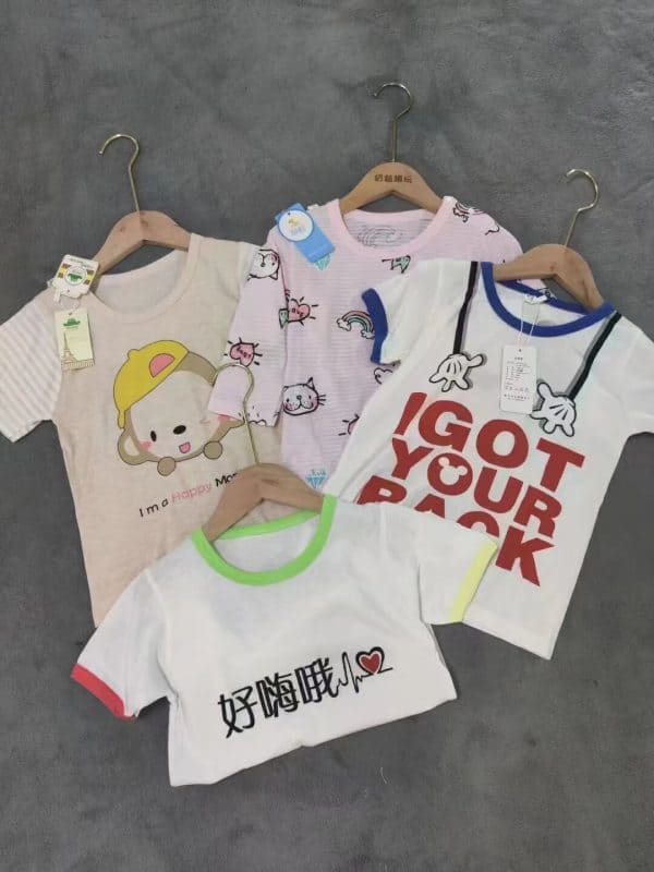 Stock Goods Clothes Kid Cotton Tshirt