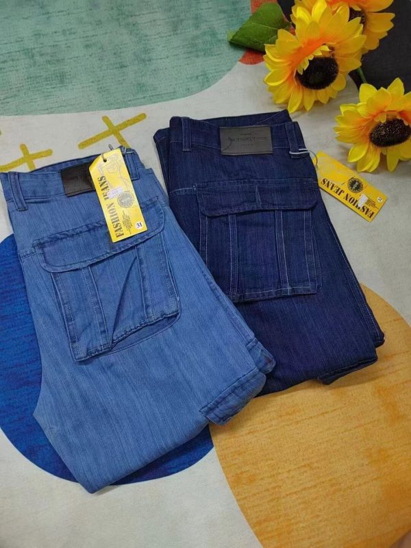 Stock Clothes Men Oversize Jean Pants - Image 9