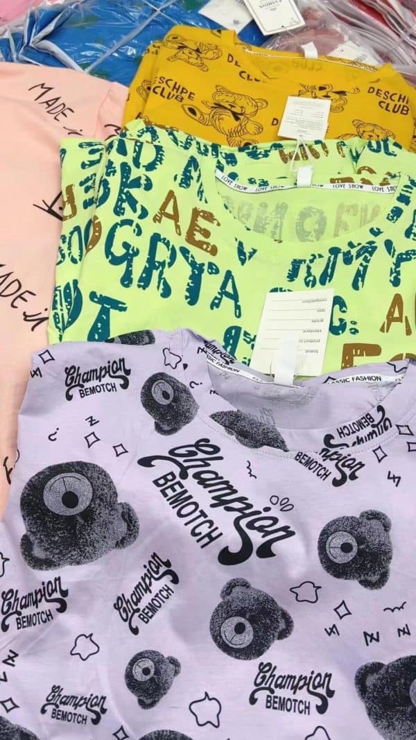 Stock Clothes Women Cotton Tshirt - Image 2