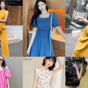Stock Clothes Women Fashin Dress