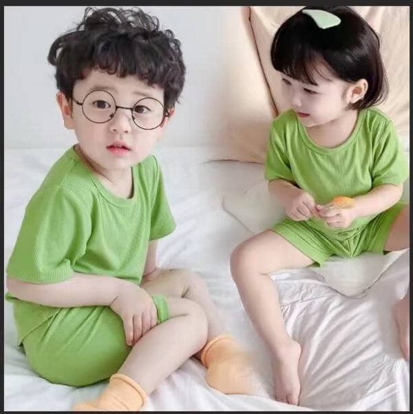 Stock Clothes Kid Cotton T-shirt Suit - Image 8