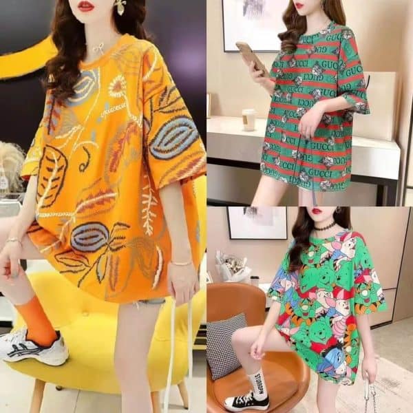 Stock Goods Clothes Plus Size Women's T-shirts