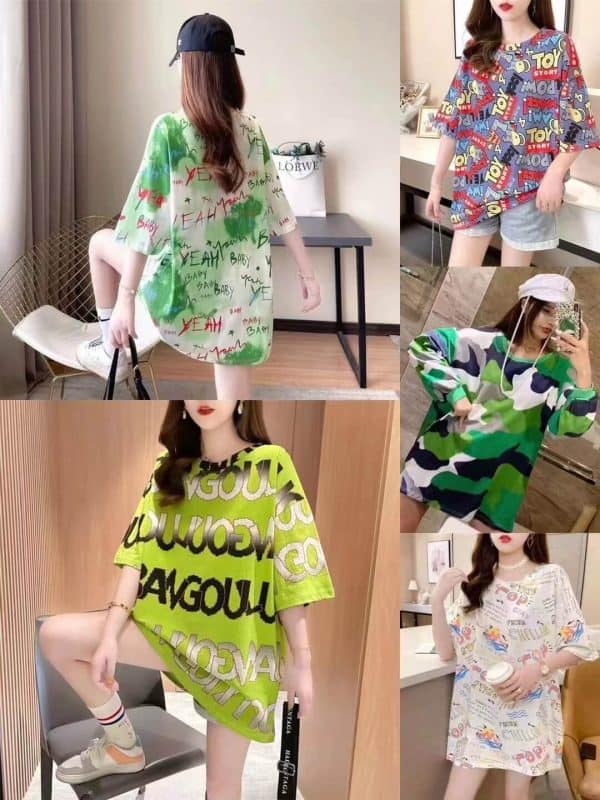 Stock Goods Clothes Plus Size Women's T-shirts